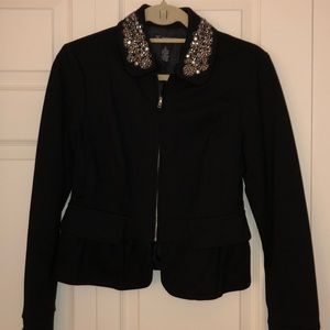 Inc Jacket with embellished collar